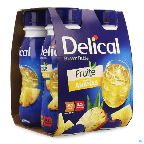 3583986 DELICAL FRUITDRINK ANANAS 4X200ML