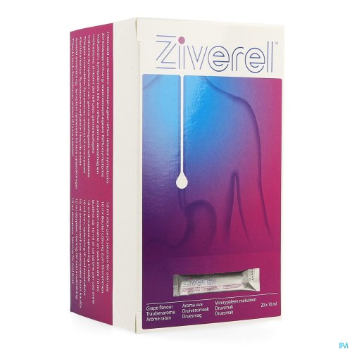 ZIVEREL® est une combinaison d’acide hyaluronique et de sulfate de chondroïtine. Cette association permet de protéger et d’aider à la cicatrisation de la muqueuse oesophagienne. 
