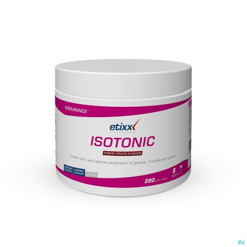 Isotonic Boisson sportive isotonique riche en glucides avec combinaison de sucres 2:1 (glucose:fructose) et électrolytes.
La formule 2/1 (maltodextrine/fructose) permet de consommer de plus grandes quantités d'hydrates de carbone
Le sodium assure une me