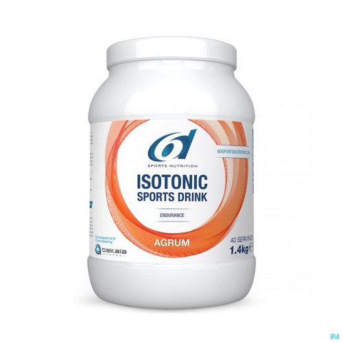 Isotonic Sports Drink Agrum 1,4kg
De “6d ISOTONIC SPORTS DRINK” bestaat uit glucose:fructose ratio van 2:1 waardoor het lichaam tijdens inspanning tot wel 90g koolhydraten per uur kan opnemen terwijl dranken zonder deze 2:1 ratio beperkt zijn tot slechts