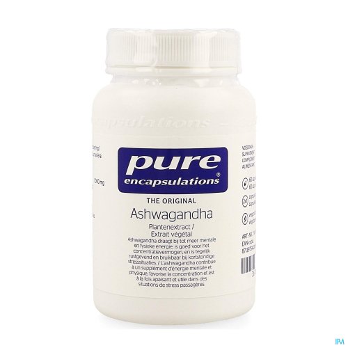 PURE ENCAPSULATIONS ASHWAGANDHA CAPS 60