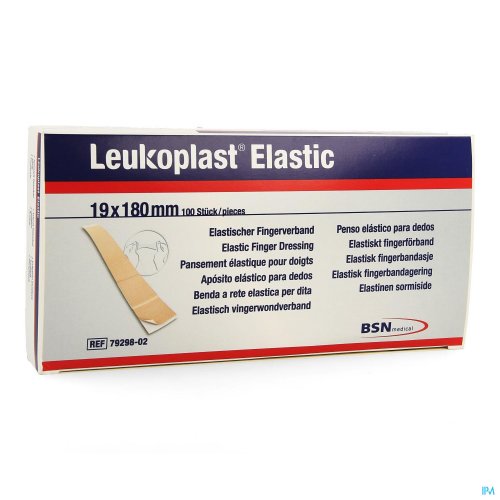 Leukoplast Elastic Vinger 1,9x18cm 100 stuks 7929802 Voor het afdekken en beschermen van verwondingen, ideaal voor bewegende lichaamsdelen
Bijzonder flexibel
Betrouwbare hechting
Ademend