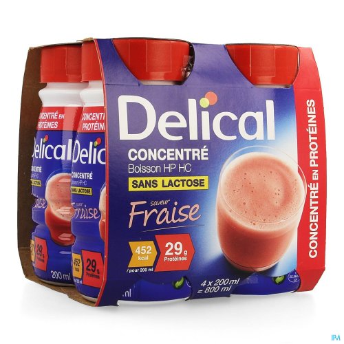 3704327 DELICAL CONCENTRE FRAISE 4X200ML