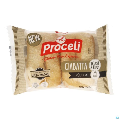 PROCELI CIABATTA RUSTICA 2PCS 120G