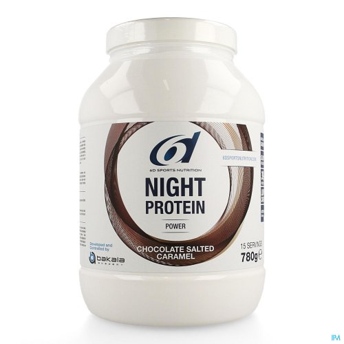 Night Protein Chocolate Salted Caramel - 780g
Wetenschappelijke studies hebben aangetoond dat eiwitten de opbouw van spierkracht en/of spiermassa stimuleren, en dat eiwitten tevens bijdragen tot het herstel van de spieren na inspanning. Deze positieve ef