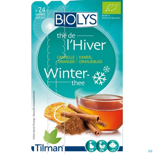 La tisane BIOLYS Cannelle-Oranger vous aide à surmonter les refroidissements.