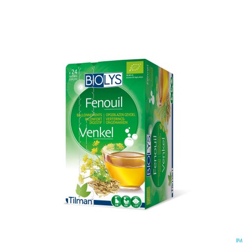 Biolys Fenouil Sachets 24 Stop aux ventres gonflés !
Les graines de fenouil favorisent le confort digestif en réduisant les sensations ballonnements causés par la formation de gaz intestinaux.