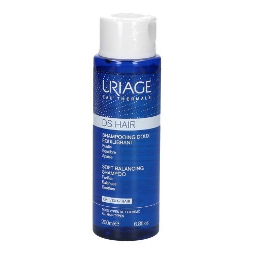 URIAGE DS HAIR SHAMPOOING EVENWICHSTHERSTELLENDE SHAMPOO 200ML DS HAIR innovatie: het 1e gamma shampoos met Thermaal Water uit de Franse Alpen. De zuiverende en evenwichtsherstellende shampoo kalmeert de hoofdhuid e
