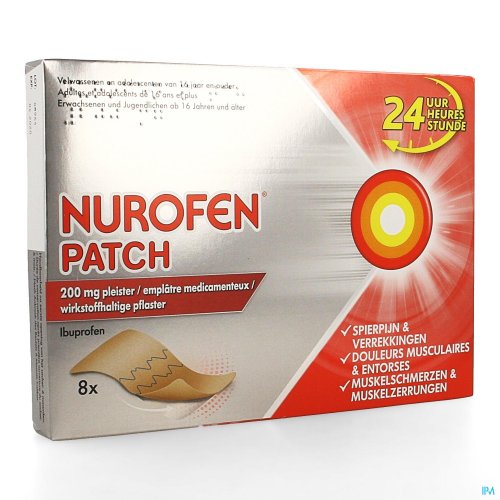 NUROFEN PATCH 200MG PLEISTER 8 NUROFEN PATCH 200MG PLEISTER 8
