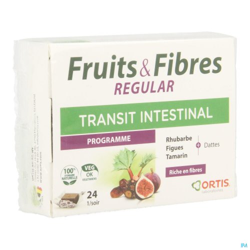 ORTIS FRUITS & FIBRES TRANSIT REGULAR CUBES 24
