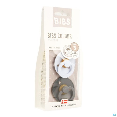 BIBS 3 TETINE DUO IRON BABY BLUE La tétine de la sucette est fabriquée à partir de latex 100% naturel, à la fois doux, souple et naturel pour les tout-petits. La forme ronde et douce est le sein de la mère et est donc un choix évident pour votre bébé. Le bouclier est convexe, permettant