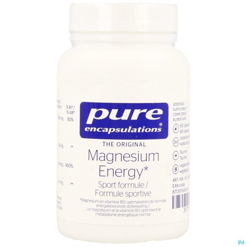 PURE ENCAPSULATIONS MAGNESIUM ENERGY CAPS 60 PURE ENCAPSULATIONS MAGNESIUM ENERGY CAPS 60