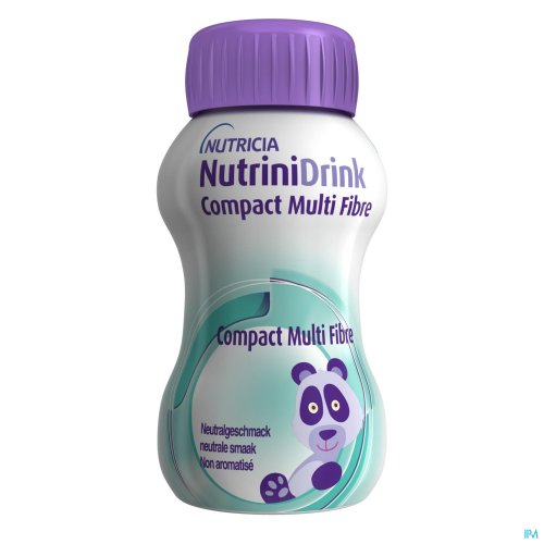 NUTRINIDRINK COMPACT MULTI FIBRE GOÛT NEUTRE BOUTEILLES 4x125ML