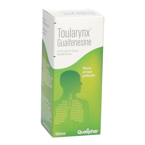 TOULARYNX GUAIFENESINE 13,33MG/ML SIROP 180ML