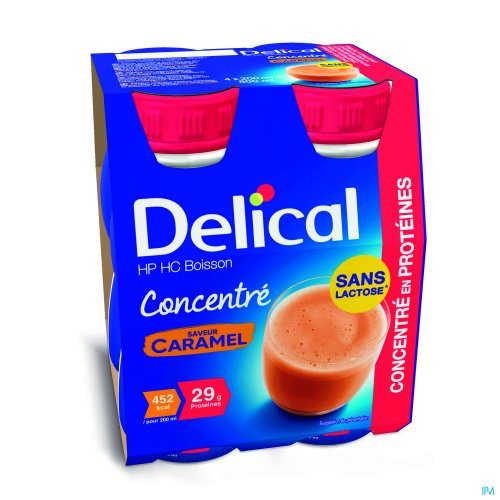 DELICAL HP HC DRANK GECONC. KARAMEL 4X200ML