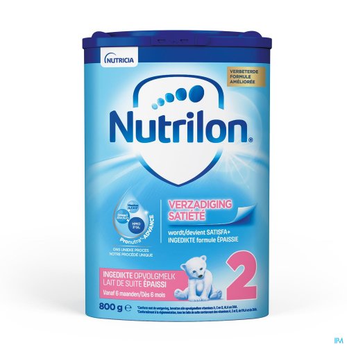NUTRILON Satisfa+ 2 Lait Bébé Épaissis 6-12 Mois Poudre Boîte 800g NUTRILON Satisfa+ 2 Lait Bébé Épaissis 6-12 Mois Poudre Boîte 800g