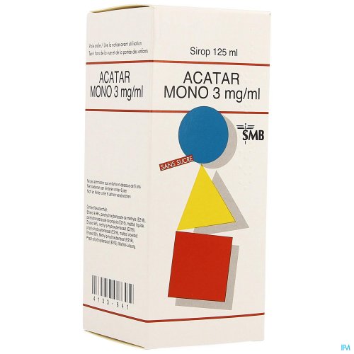ACATAR MONO 3MG/ML SIROP 125ML