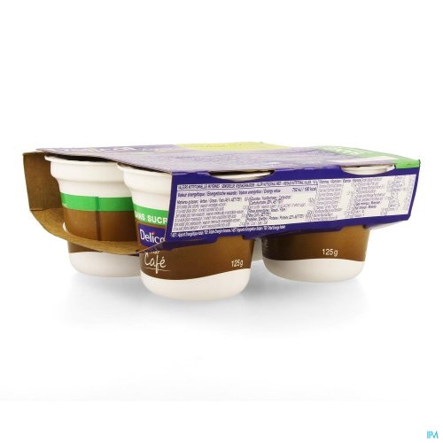 DELICAL CREME DESSERT HP-HC Z/SUIKER CAFE 4X124G DELICAL CREME DESSERT HP-HC Z/SUIKER CAFE 4X124G