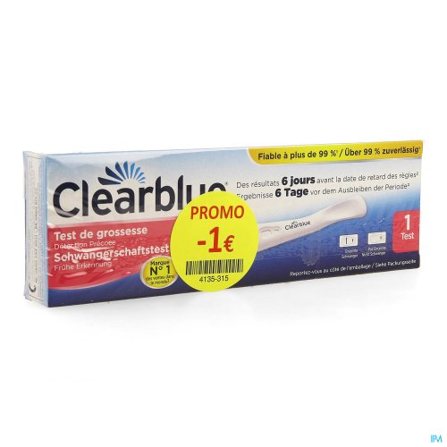 CLEARBLUE TEST GROSSESSE EARLY 1 PROMO -1