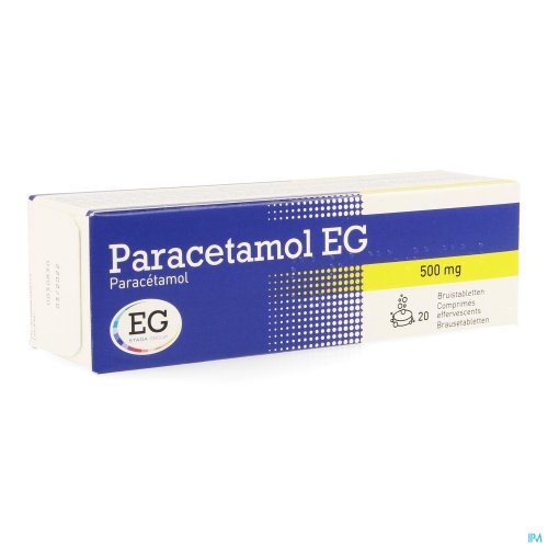 PARACETAMOL EG 500 MG BRUISTABL 20X500MG PARACETAMOL EG 500 MG BRUISTABL 20X500MG