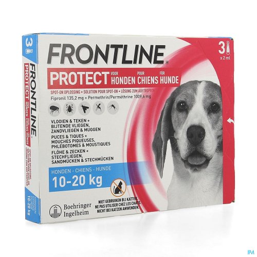 FRONTLINE PROTECT SPOT ON OPL HOND 10-20KG PIPET 3
