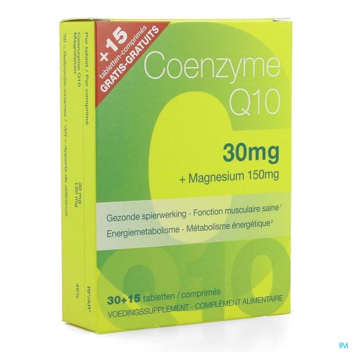 COENZYME Q10 30MG+MG COMP 30+COMP 15 GRATIS