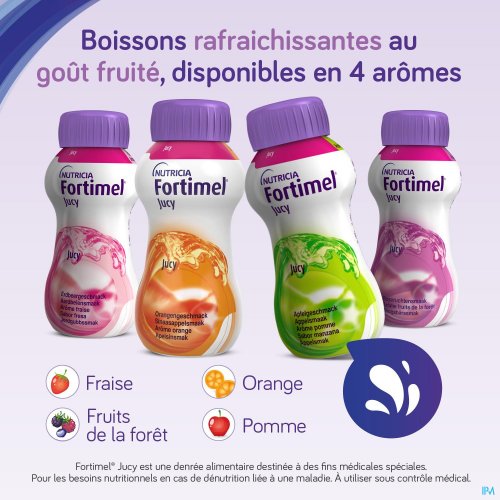 FORTIMEL JUCY AROME POMME BOUTEILLES 4X200ML
