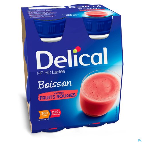 DELICAL HPHC 360 FRUITS ROUGES 4X200ML