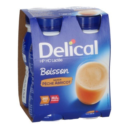 DELICAL HPHC 360 PERZIK-ABRIKOOS 4X200ML