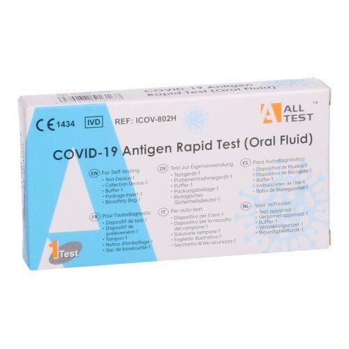 ALLTEST COVID-19 A/GEN TEST RAP.ORAL FL. 1 O'LIFE