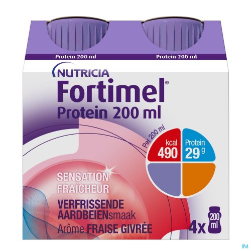 FORTIMEL PROTEIN 200ML FRAISE GIVREE 4X200ML