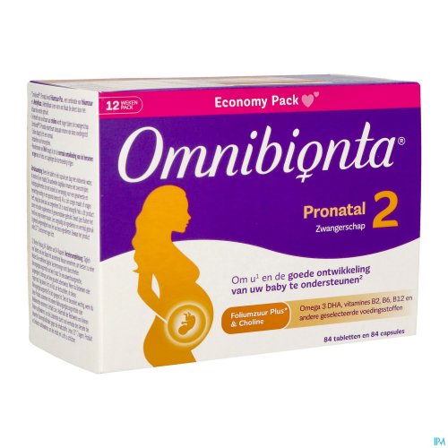 OMNIBIONTA PRONATAL 2 ZWANGER 12WEK TABL84+CAPS84 OMNIBIONTA PRONATAL 2 ZWANGER 12WEK TABL84+CAPS84