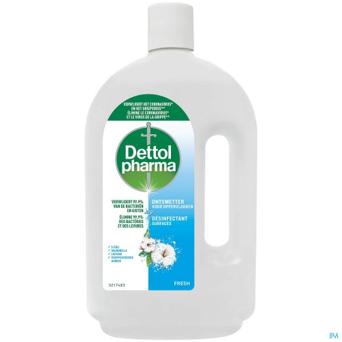 DETTOLPHARMA ONTSMETTER OPPERVLAKKEN FRESH 1L DETTOLPHARMA ONTSMETTER OPPERVLAKKEN FRESH 1L