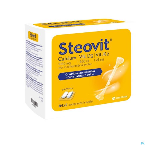STEOVIT CALCIUM/VITD3/VIT K2 1000MG/880IU COMP2X84 STEOVIT CALCIUM/VITD3/VIT K2 1000MG/880IU COMP2X84