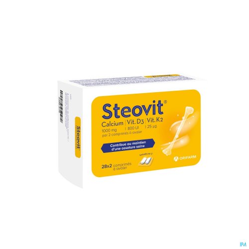 STEOVIT CALCIUM/VITD3/VIT K2 1000MG/880IU COMP2X28 STEOVIT CALCIUM/VITD3/VIT K2 1000MG/880IU COMP2X28