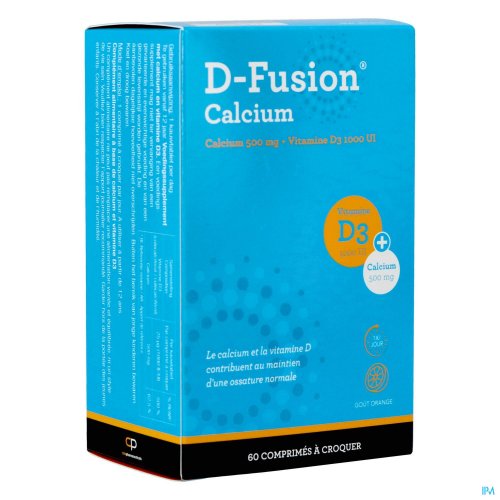 D-FUSION CALCIUM 500/1000 KAUWTABL 60