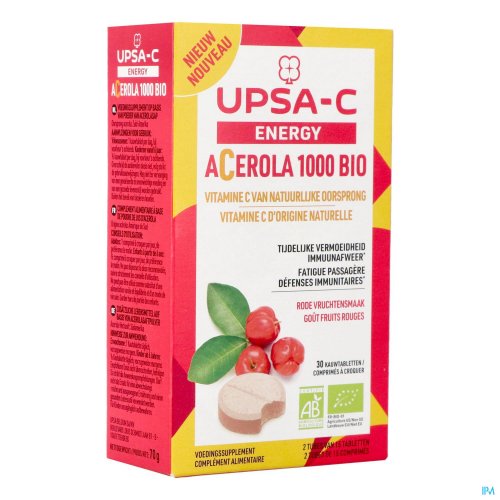 UPSA C ENERGY ACEROLA 1000MG COMP CROQ 30