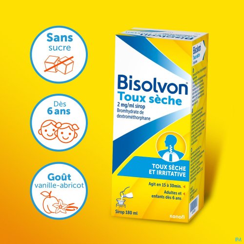 BISOLVON TOUX SECHE 2MG/ML SIROP 180ML