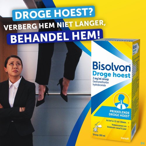BISOLVON DROGE HOEST 2MG/ML SIROOP 180ML