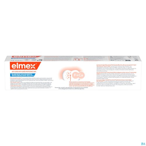 ELMEX A/CARIES GENTLE WHITE TANDPASTA 75ML ELMEX A/CARIES GENTLE WHITE TANDPASTA 75ML