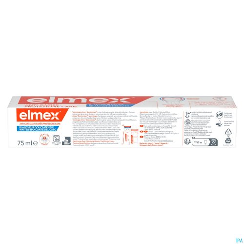 ELMEX A/CARIES GENTLE WHITE TANDPASTA 75ML ELMEX A/CARIES GENTLE WHITE TANDPASTA 75ML